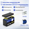 WattCycle 12V 8Ah LiFePO4 Batterie mit Klasse A+ LiFePO4 Zellen und Leistungsstarkes BMS