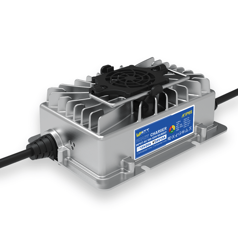 WattCycle 24V 15A Ladegerät​ für LiFePO4 24V