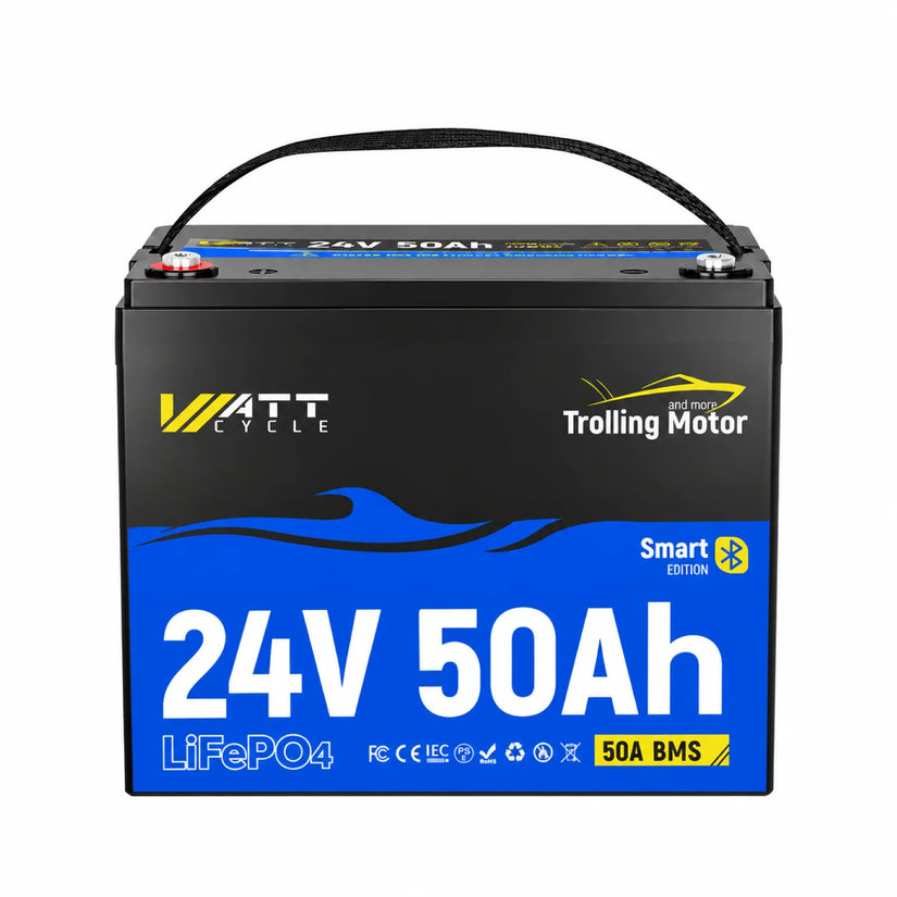 WattCycle 24V 50Ah LiFePO4 Batterie