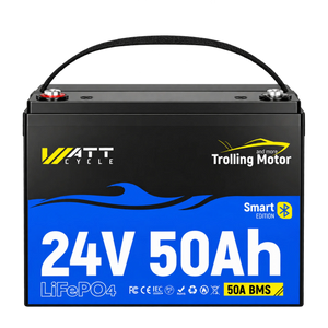 WattCycle 24V 50Ah LiFePO4 Batterie