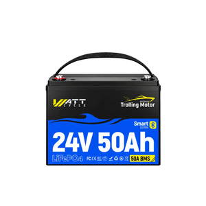 WattCycle 24V 50Ah LiFePO4 Batterie mit Bluetooth