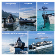 WattCycle 24V 50Ah LiFePO4 Marine-Batterie für Trollingmotor, Bassboot, Kanu, Elektroboot und Hausboot