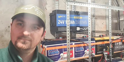 WattCycle 24V LiFePO4 Solarbatterie 100Ah mit YouTuber Tomasz Zylka PV