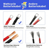 WattCycle 4AWG 30CM Batteriekabel vs. Andere Batteriekabel