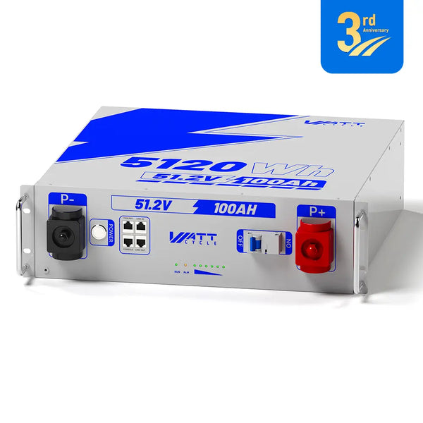 51,2V 100Ah 19 Zoll Rack Batterie mit 3U Größe