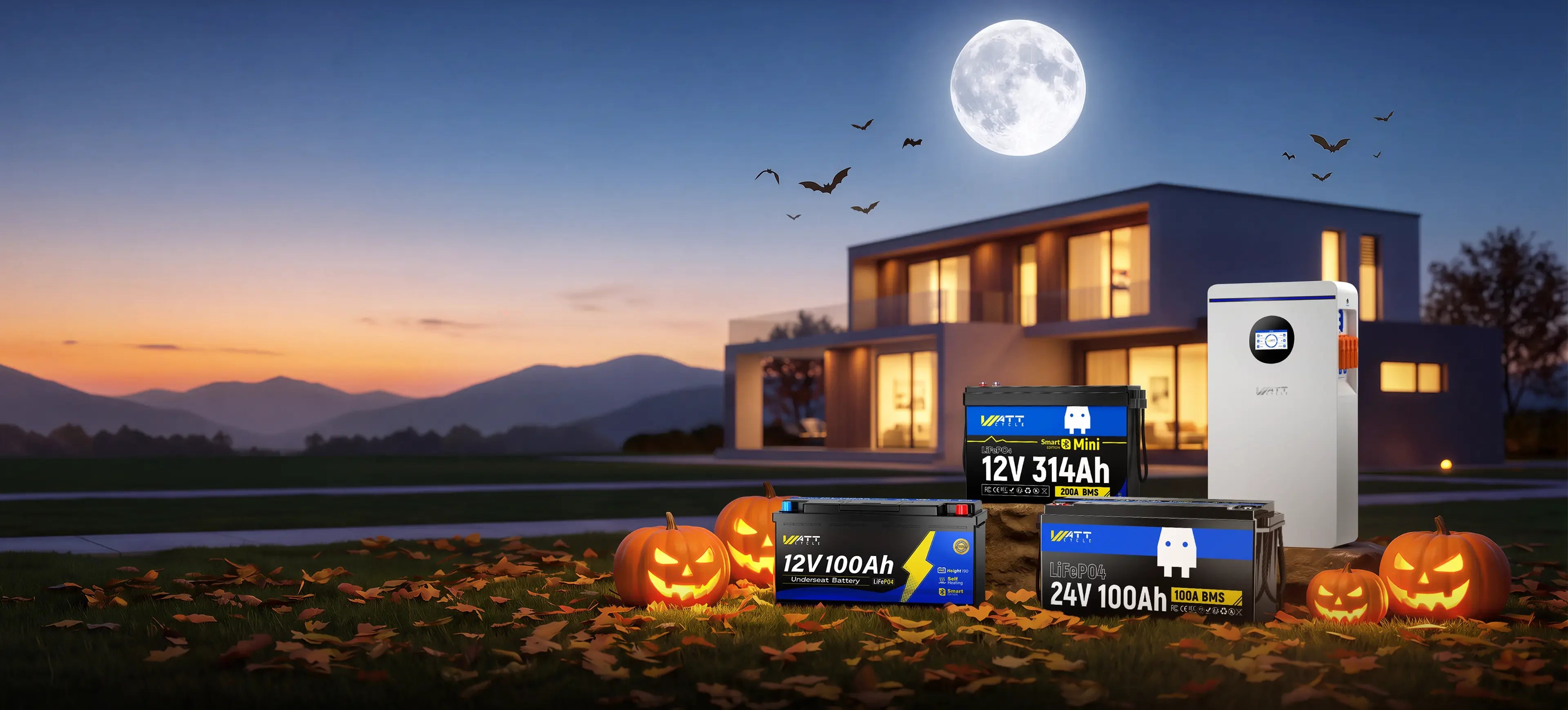 WattCycle Halloween Sale, LiFePO4-Angebote von bis zu 50% Rabatt