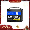WattCycle LiFePO4 12V 100Ah Batterie, Beste Solarbatterie 12V​​ im Neujahrsspecial