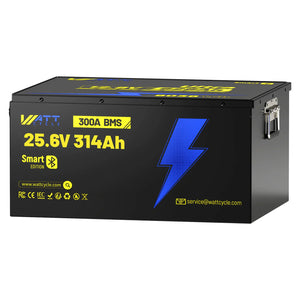 WattCycle 24V 314Ah Ultra 8kWh LiFePO4 Batterie mit Bluetooth