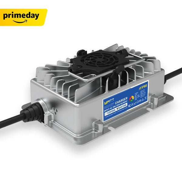 WattCycle LiFePO4 24V 15A Batterieladegerät für LiFePO4 Akku 24V im PrimeBig Deal Days Angebot