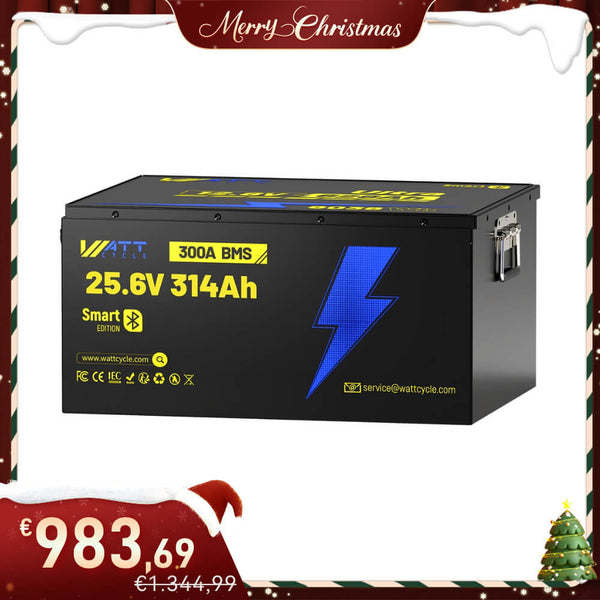 WattCycle LiFePO4 24V 314Ah Ultra Lithium Batterie im Weihnachtsangebot