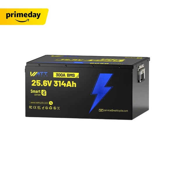 WattCycle LiFePO4 24V 314Ah Ultra Lithium Batterie mit Bluetooth Überwachung