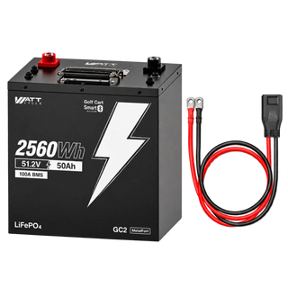 WattCycle LiFePO4 48V 50Ah LiFePO4 Batteriespeicher mit PPS-Verbindungskabel