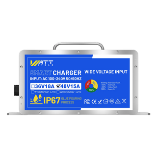 WattCycle LiFePO4 Batterieladegerät 48V 15A für LiFePO4 48V 50Ah bis 100Ah