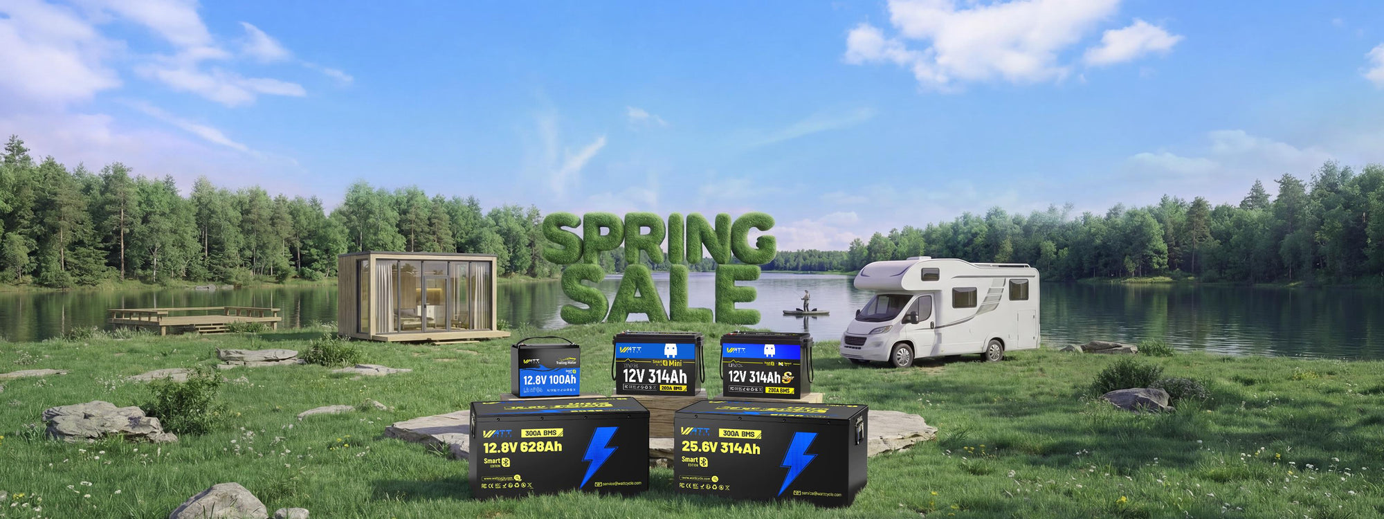 WattCycle LiFePO4 Frühlingsangebote, bis zu 60% Rabatt