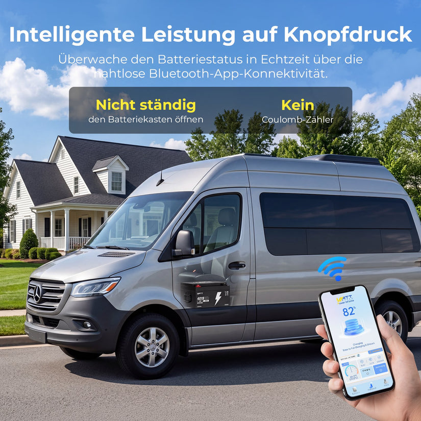 Untersitz-Version! LiFePO4 Untersitz Batterie 12V 314Ah mit Bluetooth & Heizung, ECE R10 Zulassung