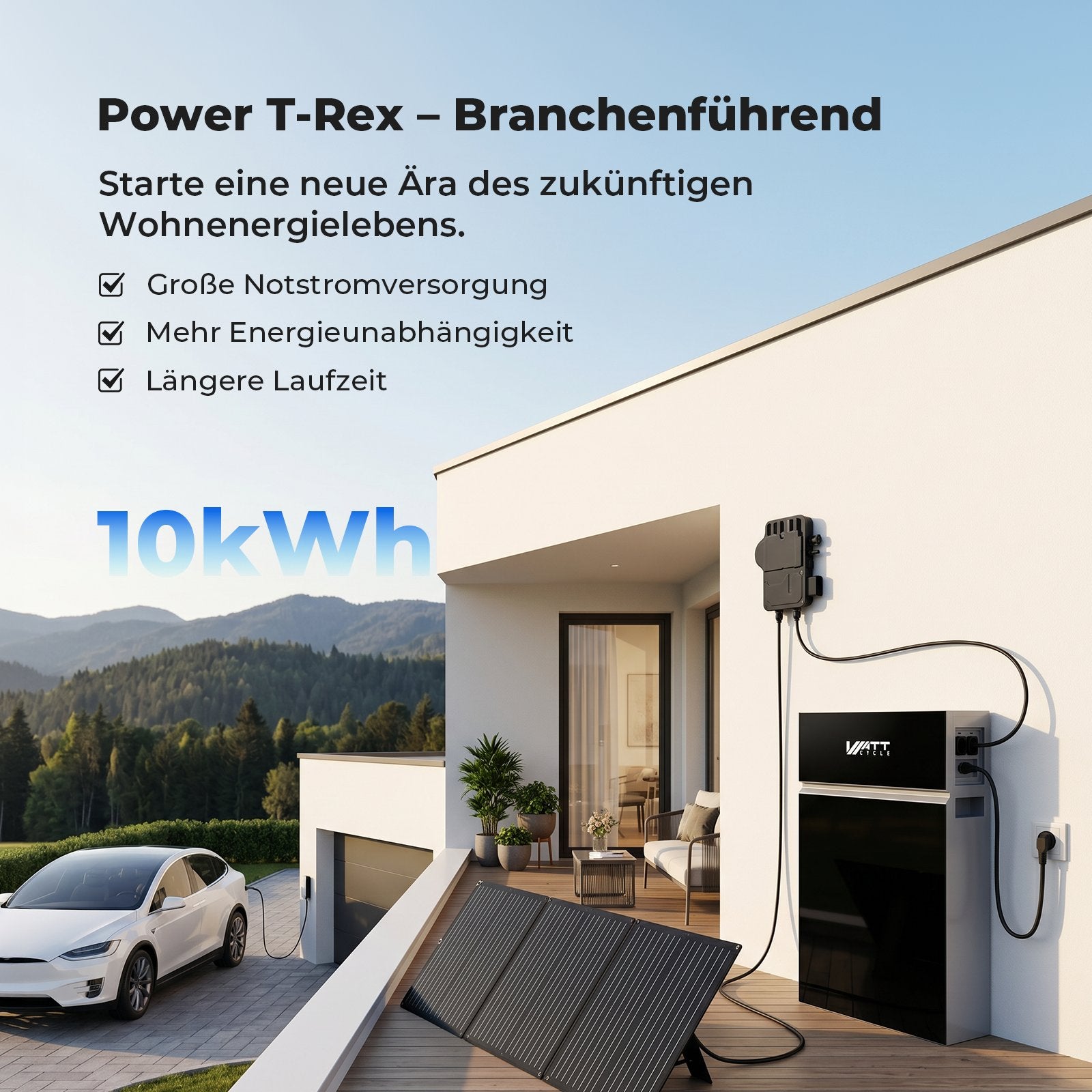 WattCycle 2500W 10kWh Batteriespeicher